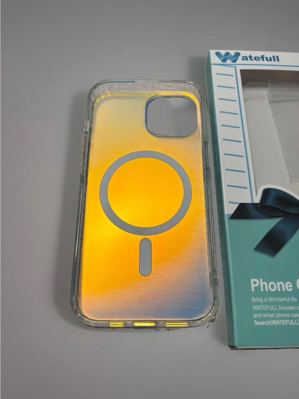 Waterfall iPhone 15 phone Case Cover Holographic Soft/hard iridescent MagSafe